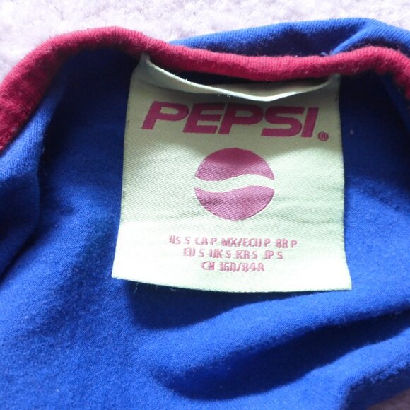 FOREVER 21 X PEPSI blue cropped halter top - Picture 5 of 5